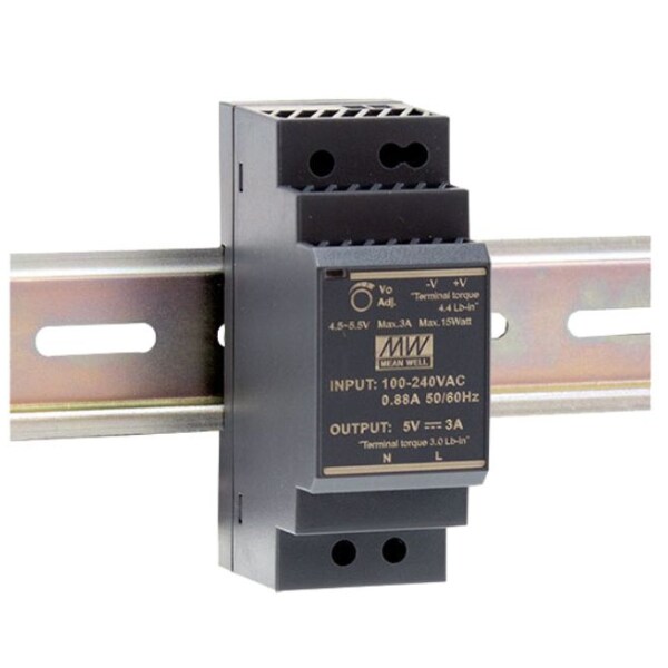 お歳暮・冬ギフト特集2025 Step 2A 15V 30W Rail DIN HDR-30-15 WELL MEAN Front Supply Power PCアクセサリ・サプライ
